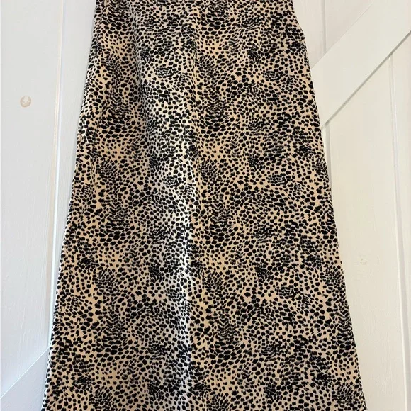 & Other Stories Paris Atelier Animal Print Midi Skirt Tie front slit 4 - Picture 4 of 10